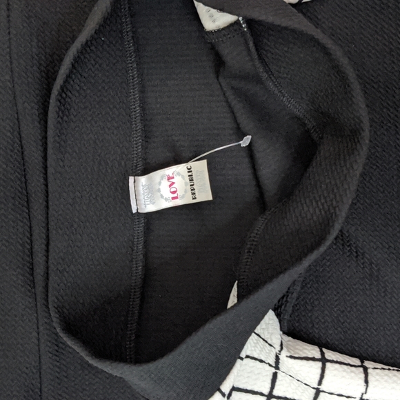 Love Republic Black/White Checkered Skirt Stretch New Without Tags Size S - Picture 3 of 4